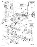 1995 115 - J115MLEOR Gearcase parts diagram