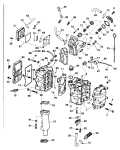 1998 8 - J8FRLECA Cylinder & Crankcase parts diagram