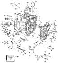 2001 115 - RJ115PLSIE elec start, TNT, 20 in shaft Cylinder & Crankcase parts diagram