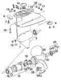 2003 15 - J15R4STC Gearcase parts diagram
