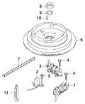 2003 15 - J15R4STC Flywheel parts diagram