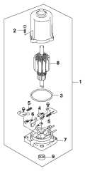 2003 40 - J40PL4STC Power Trim & Tilt Electric Motor parts diagram