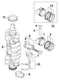 2003 115 - J115PL4STS Crankshaft & Pistons parts diagram