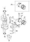 2003 40 - J40PL4STC Crankshaft & Pistons parts diagram