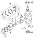 2006 10 - J10EL4SDA Crankshaft & Pistons parts diagram