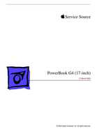 Apple PowerBook G4 17in - Service Manual - March 2003